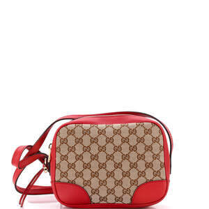 Gucci Mini Bree Disco Crossbody Bag GG Canvas with Leather